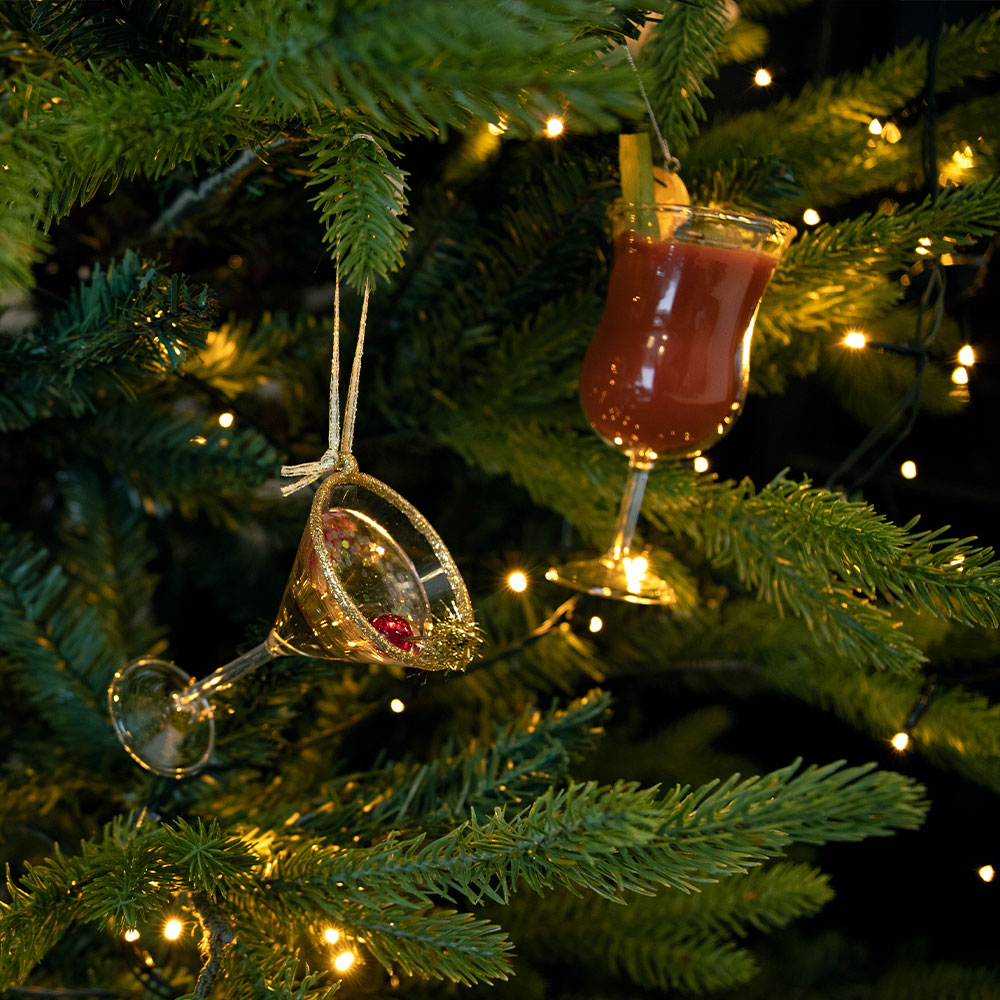 Cocktail Christmas Tree Decoration