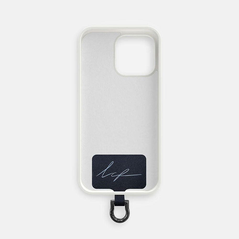 phone chain adaptor with black phone case insert and black d ring