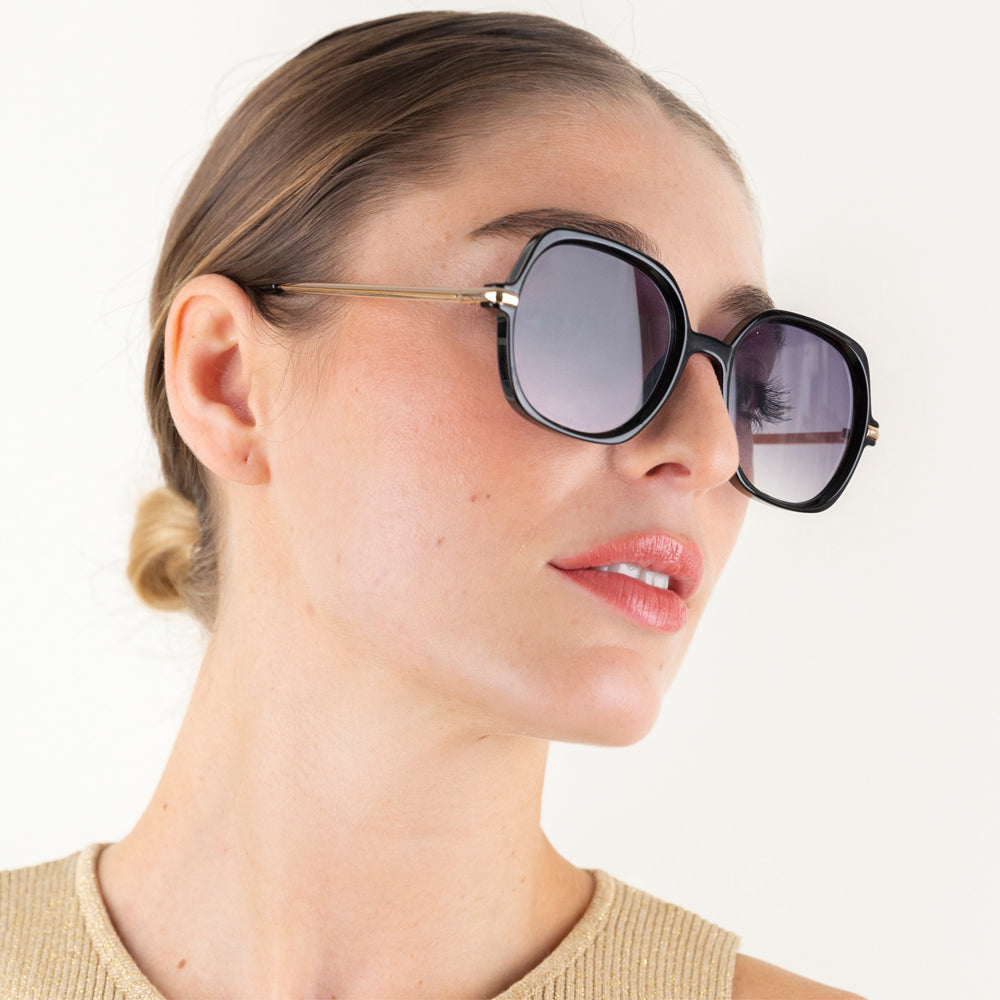 black square frame 'cher' sunglasses, amde by Charly Therapy
