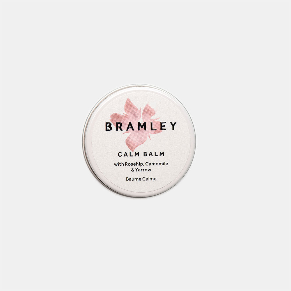 rosehip, camomile & yarrow moisturising calm balm in a small tin