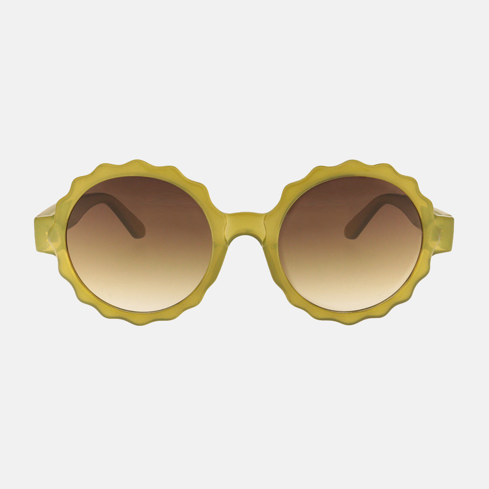 green round framed sunglasses, made by Charly Therapy
