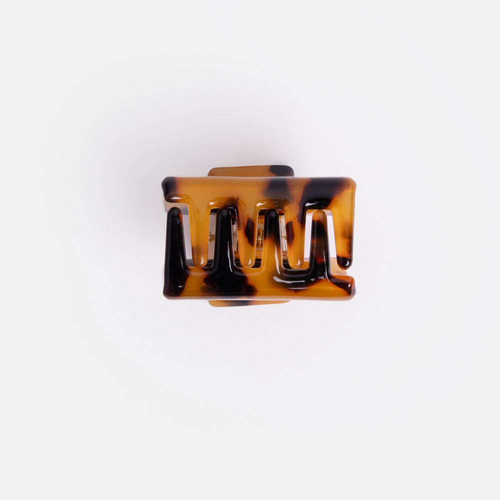 Tortoiseshell acetate square Hair Claw