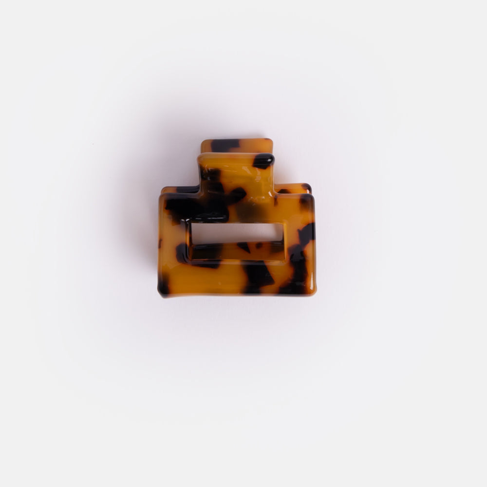 Tortoiseshell acetate square Hair Claw