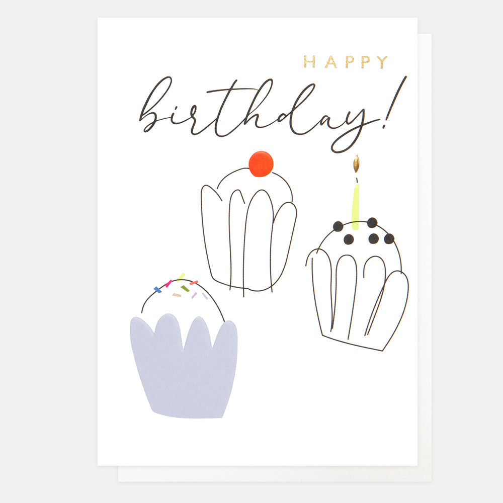 cupcakes happy birthday card