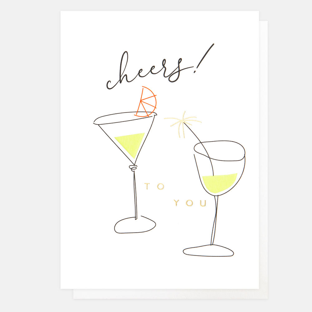 cocktails cheers to you card