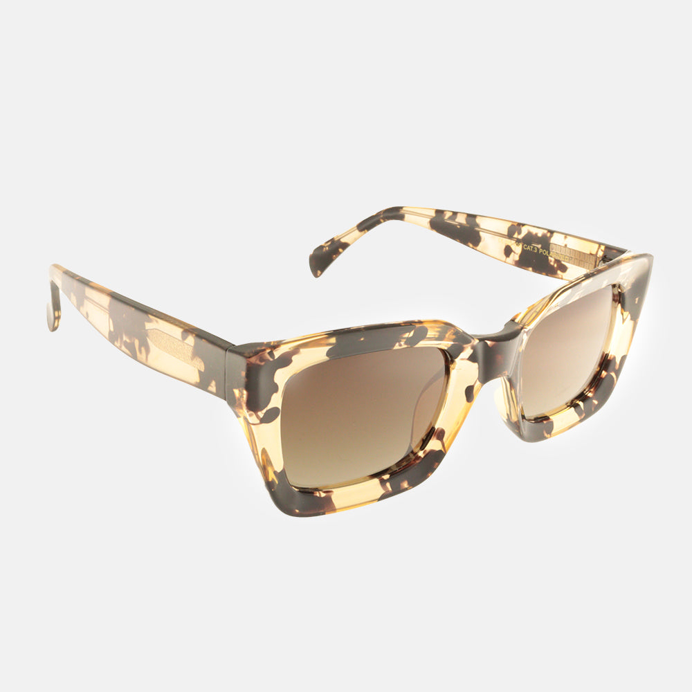 amber tortoiseshell Mikonos sunglasses, by Charly Therapy