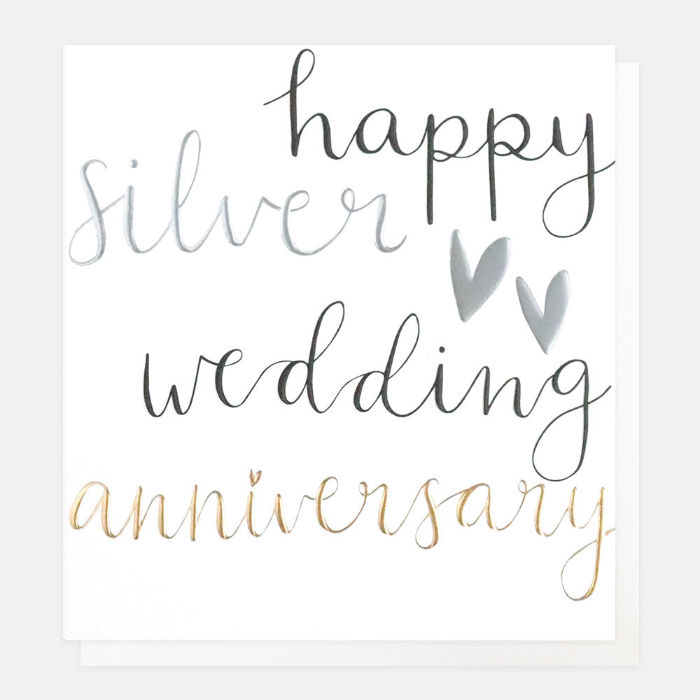 Silver Wedding Anniversary Card