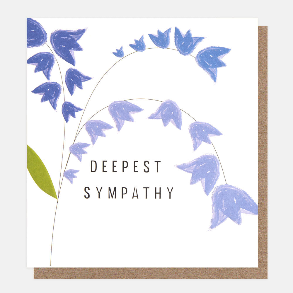 bluebells deepest sympathy card