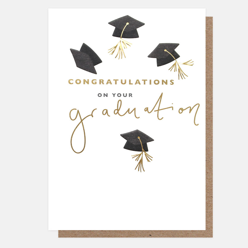 mortar boards Graduation Congratulations Card