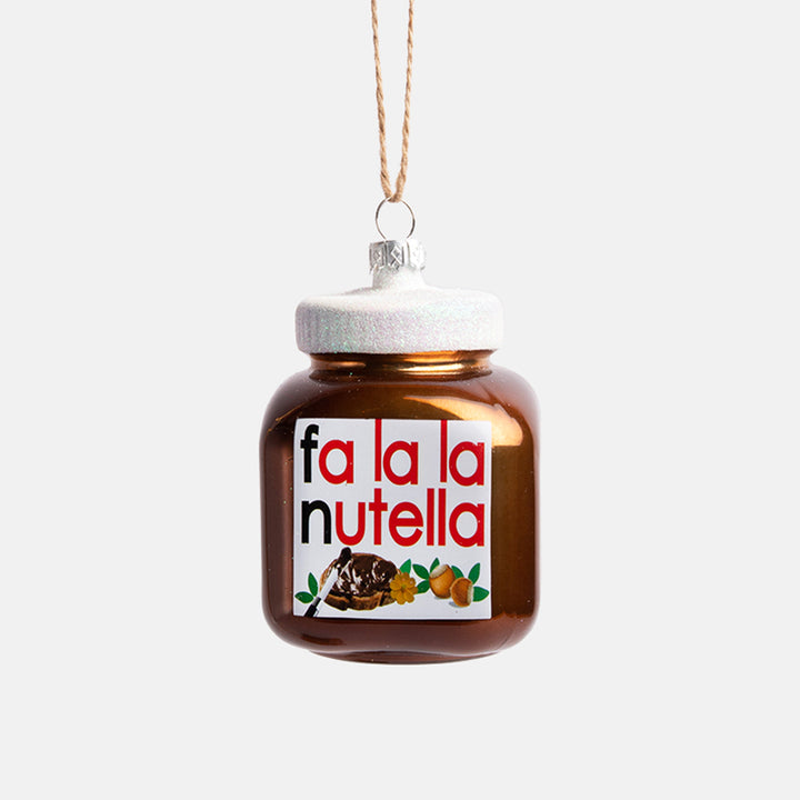 nutella jar hanging christmas tree bauble decoration