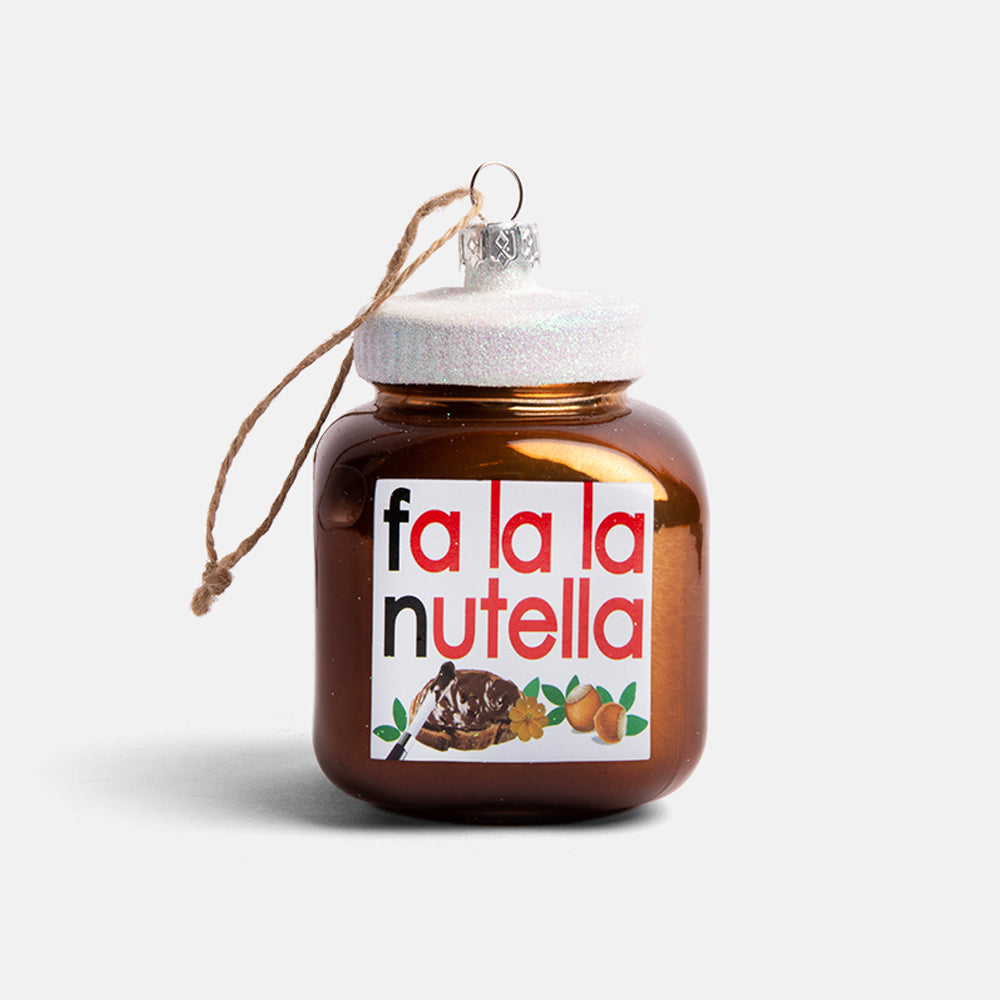 nutella jar hanging christmas tree bauble decoration