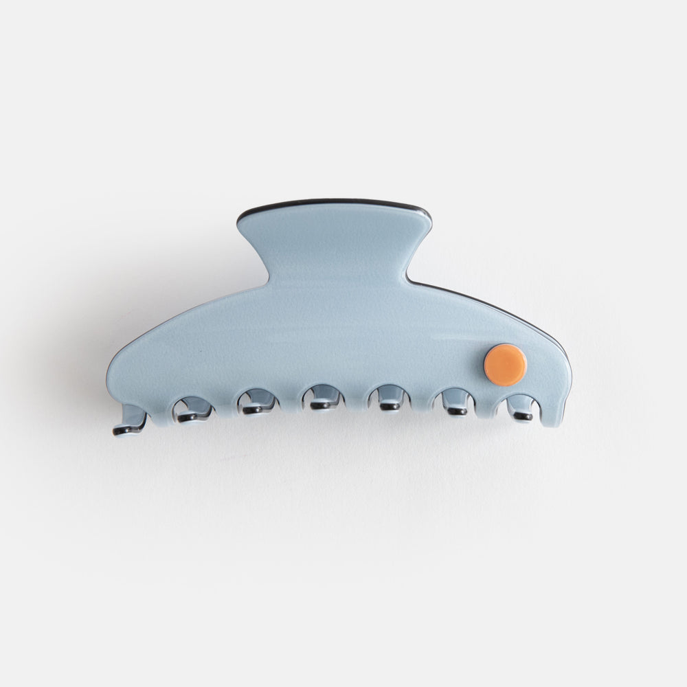 duck egg blue with black trim hair claw