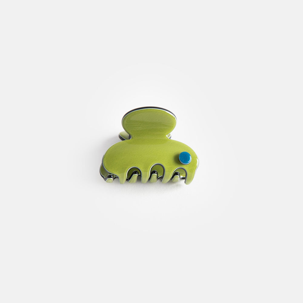 Pea Green Barcelona Mini Hair Claw – Caroline Gardner