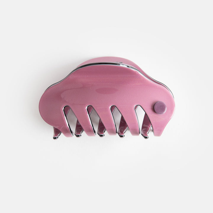 lilac with black trim hair claw with cutaway teeth