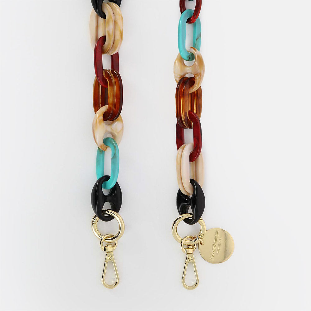 Ambre Multicolour Resin Links Phone Chain