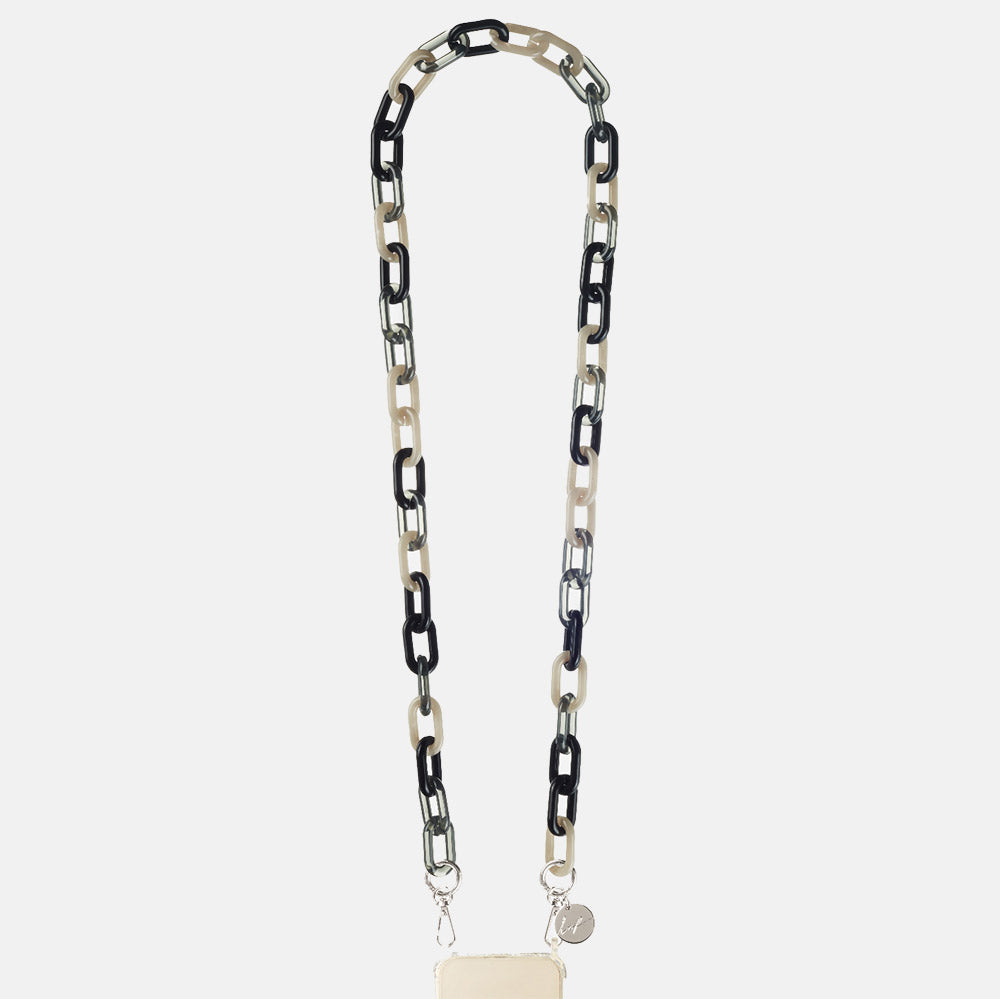Celine Black/White Link Phone Chain