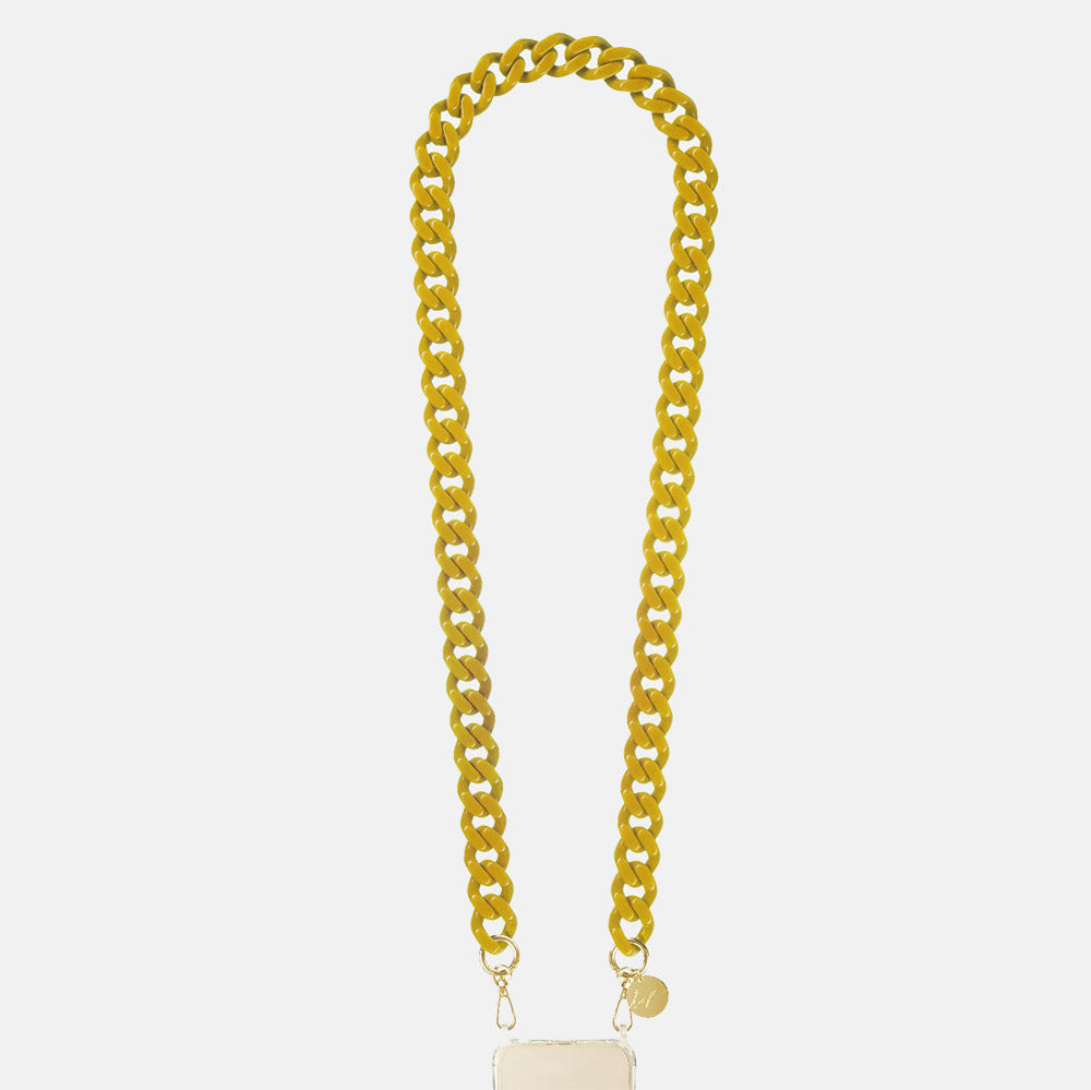 Gia Mustard Link Phone Chain