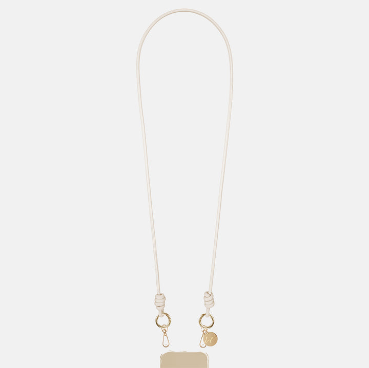 Nolan Cream Cord Phone Strap