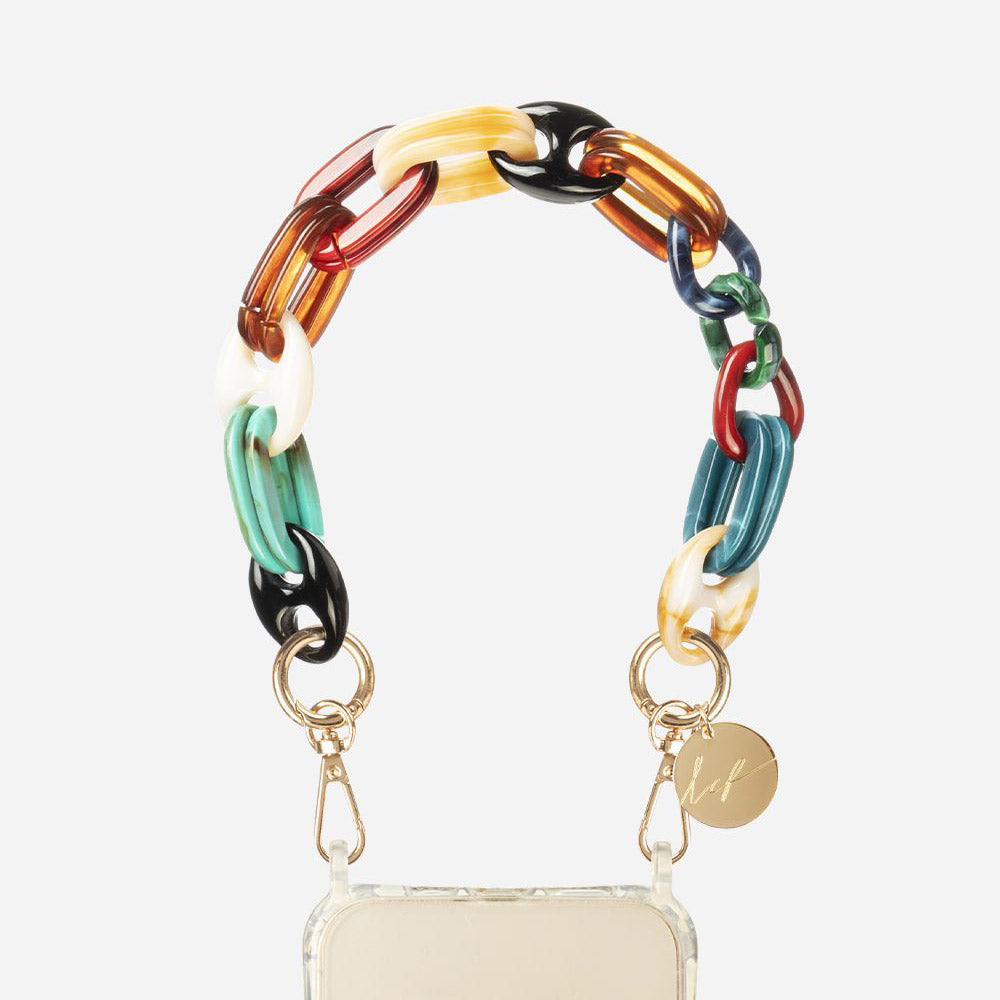 Ambre Multicolour Short Phone Wrist Chain