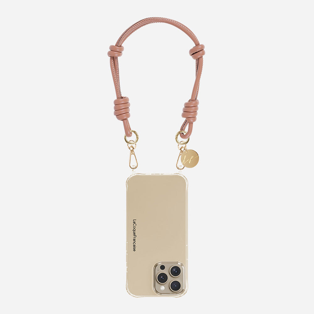 Nolan Camel Short Phone Wrist Strap