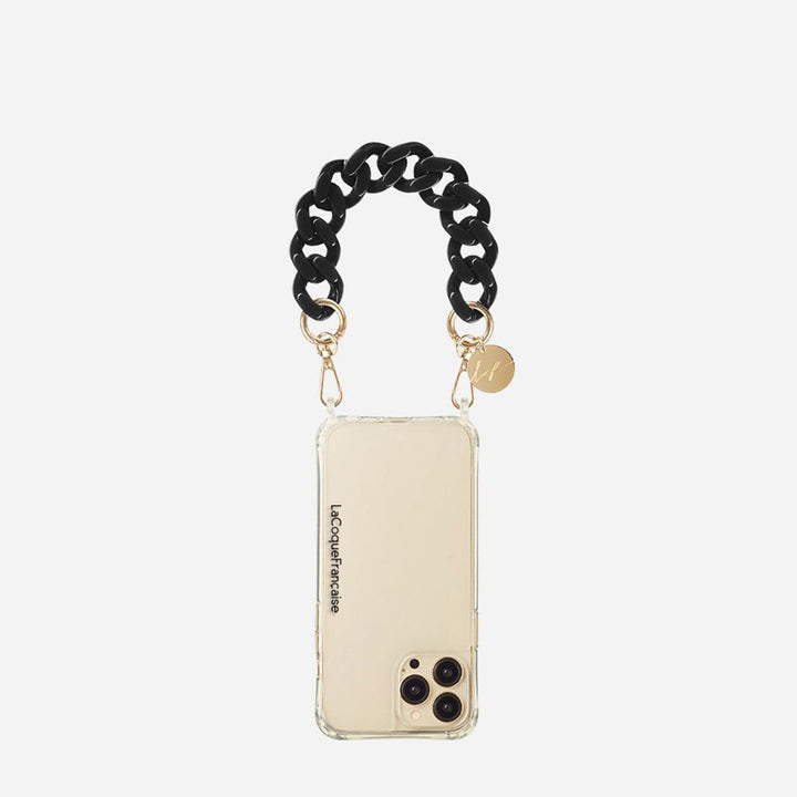 Gianna Black Short Phone Wrist Chain