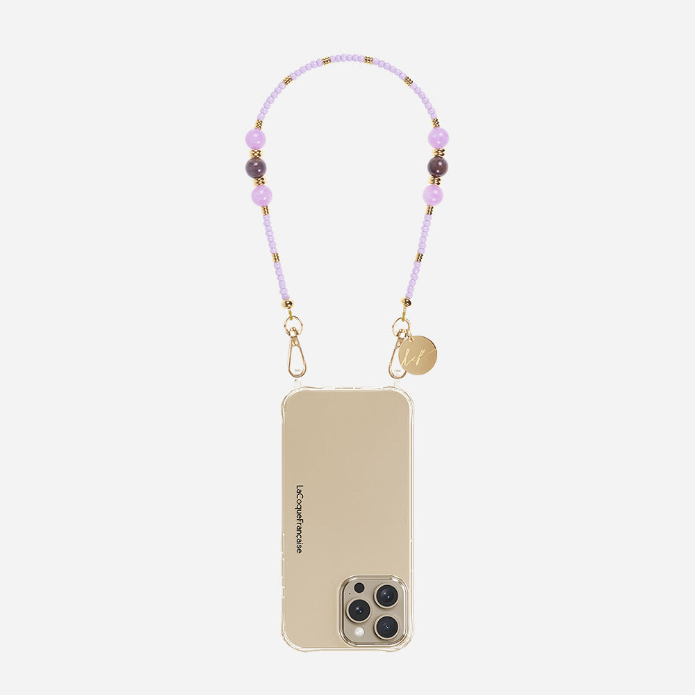 Iris Amethyst Light Purple Short Phone Wrist Strap
