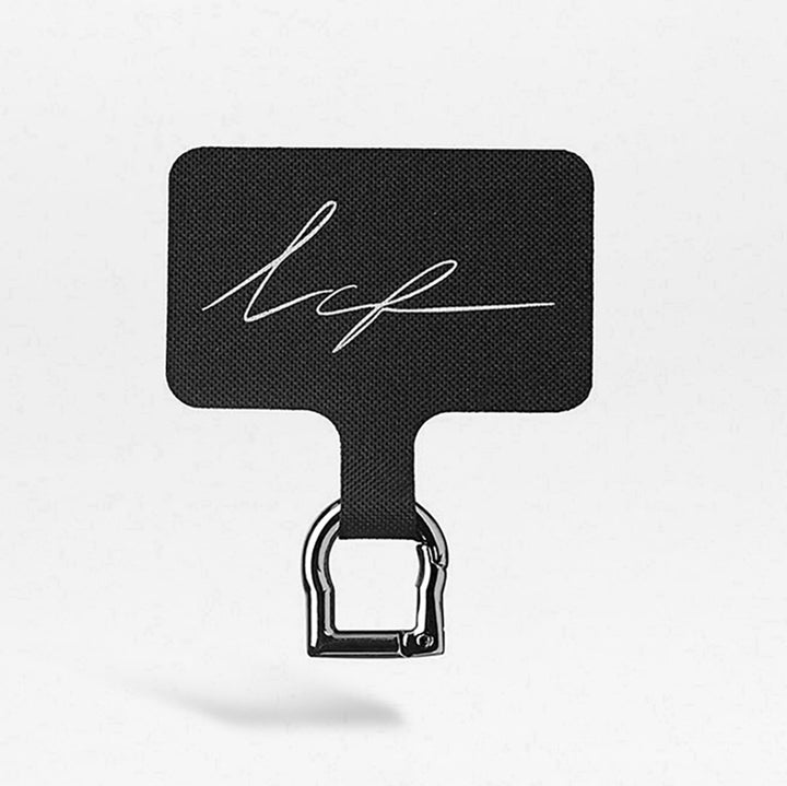 phone chain adaptor with black phone case insert and black d ring