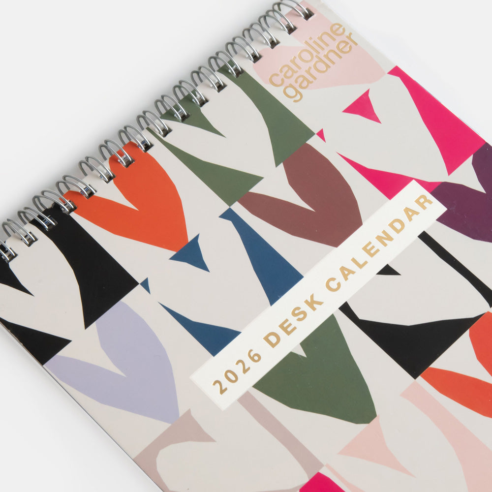 Hearts & Flowers 2026 Desk Calendar