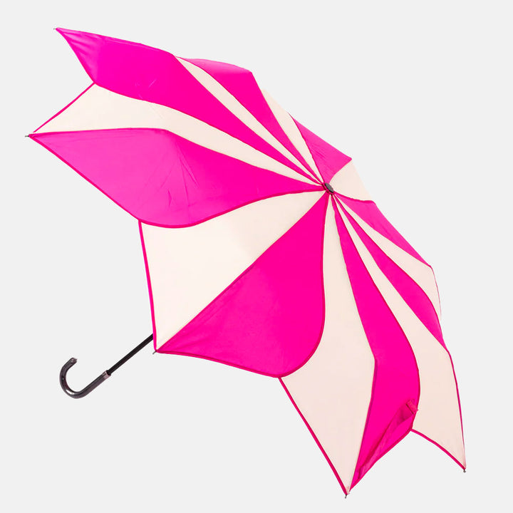 Soake pink and cream swirl folding umbrella