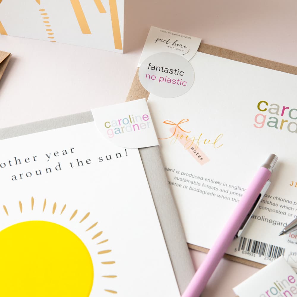 plastic free cards packaging, sustainability