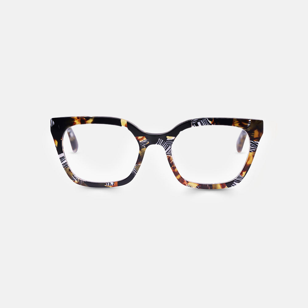 tortoiseshell & zebra print reading glasses made by Eyebobs