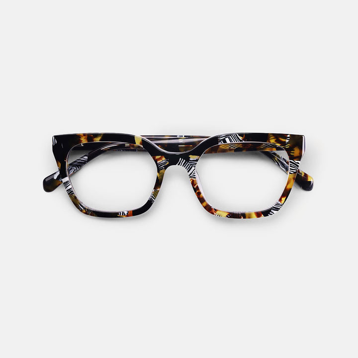 tortoiseshell & zebra print reading glasses made by Eyebobs