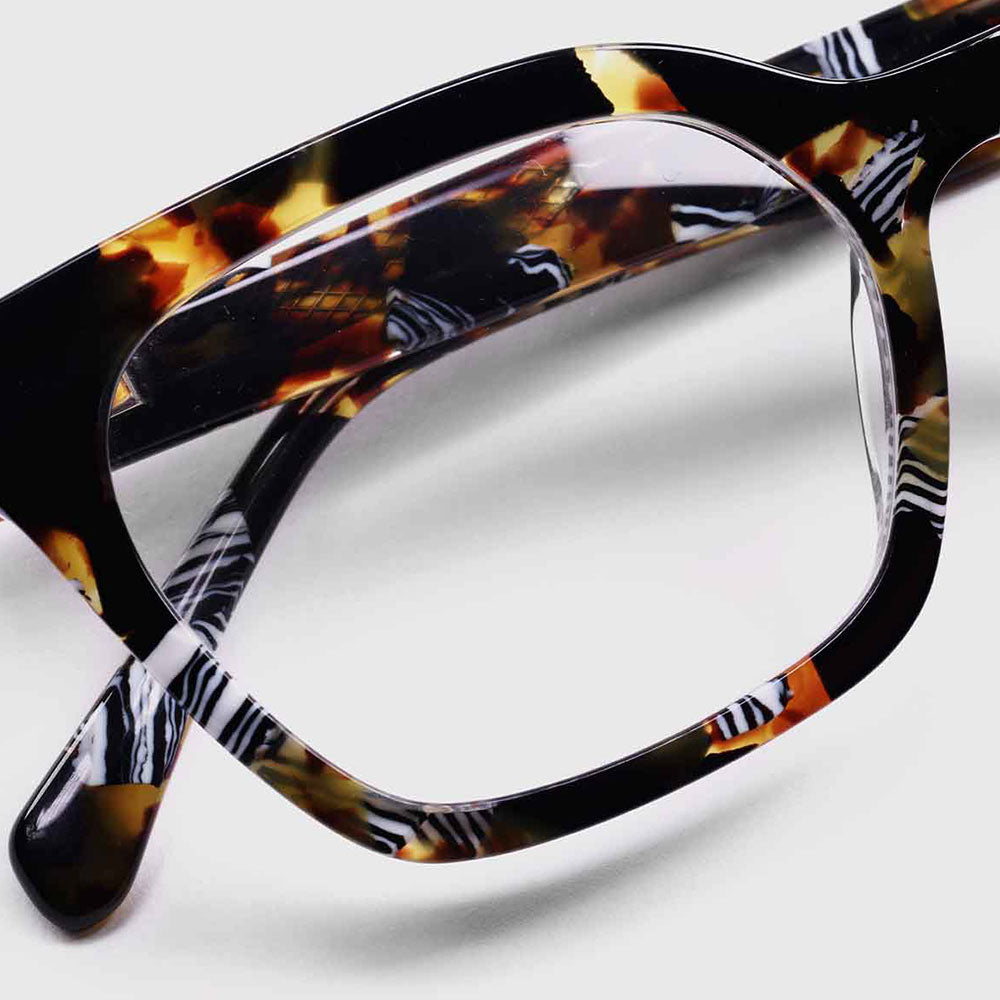 tortoiseshell & zebra print reading glasses made by Eyebobs