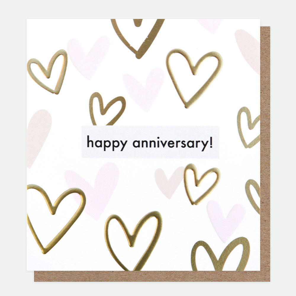 Outline Hearts Anniversary Card, All About Print Single Cards, 1