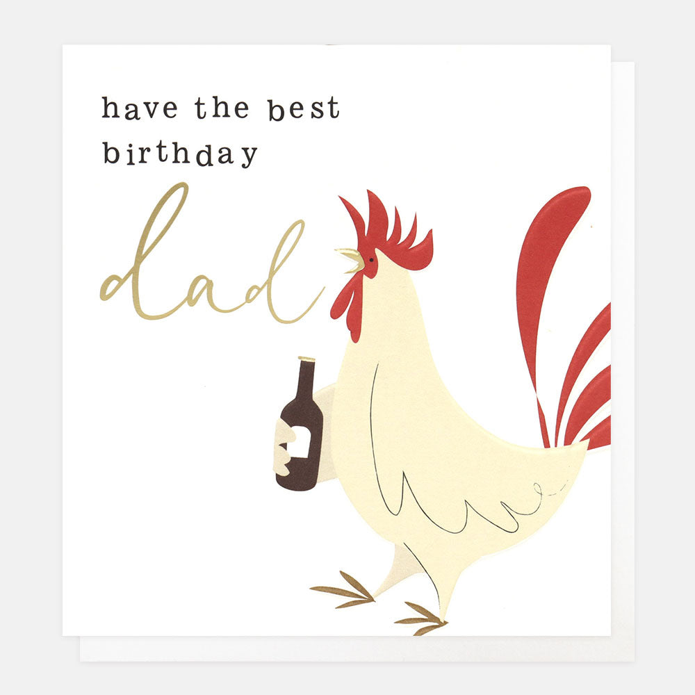 Caroline gardner Cockerel Birthday Card For Dad