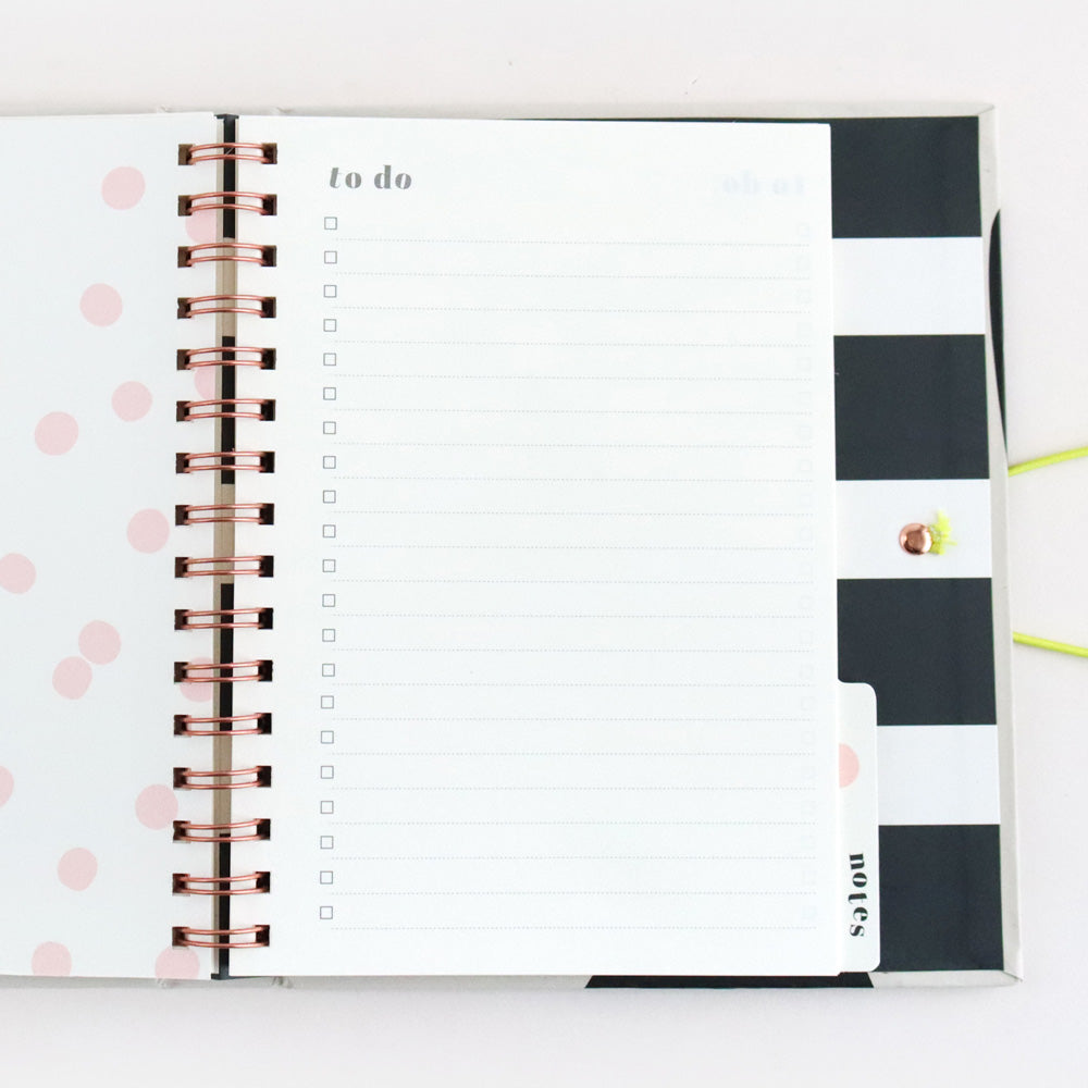 Big Charcoal Heart Organiser