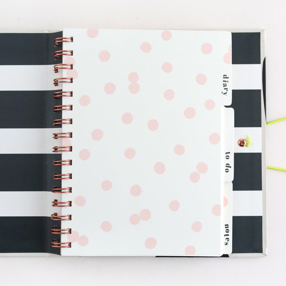 Big Charcoal Heart Organiser