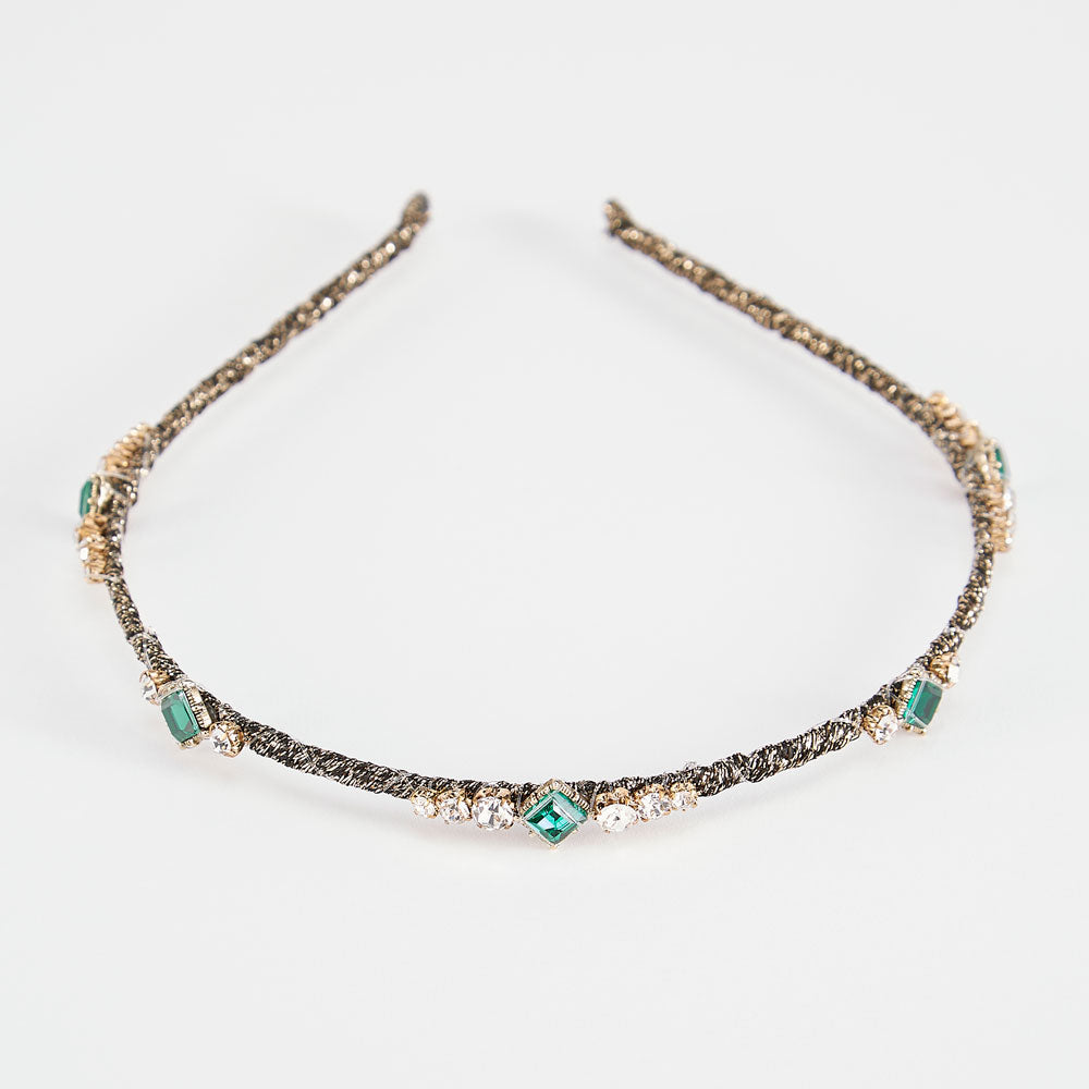 Gold-Emerald-Crystal-Thin-Headband