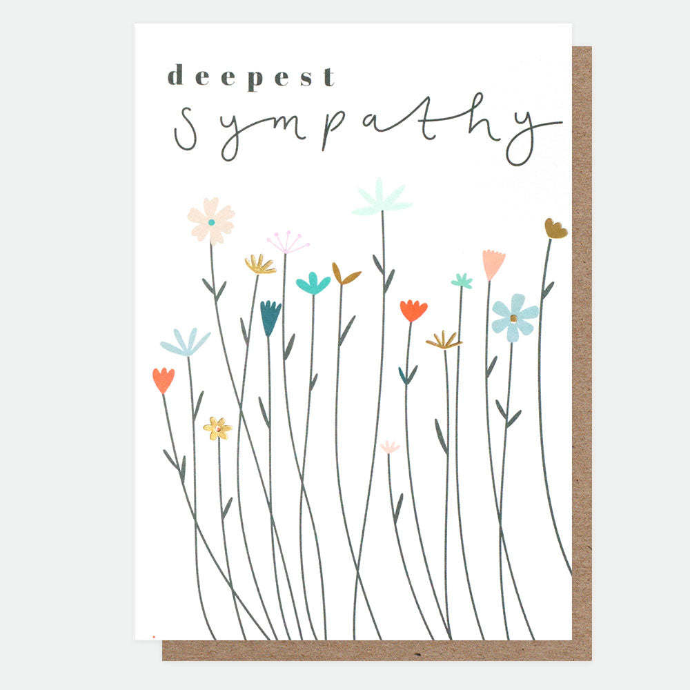 Fleur Deepest Sympathy Card, Fleur Single Cards, 1