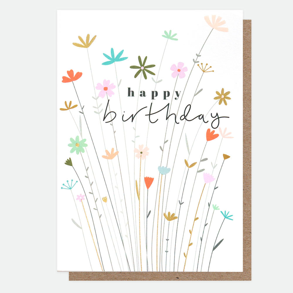 Fleur Happy Birthday Card, Fleur Single Cards, 1