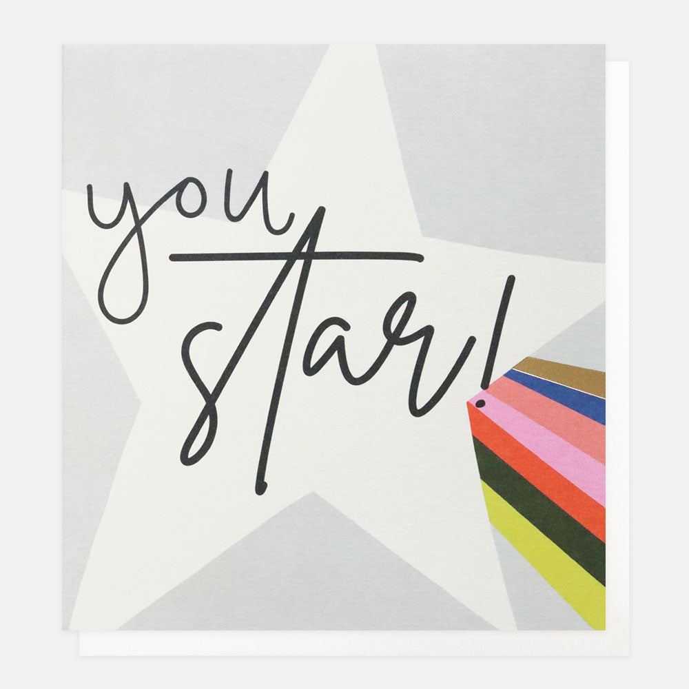 You Star Congratulations Card, Funtastic Single Cards, 1