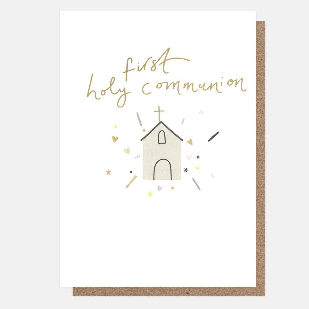 Caroline Gardner First Holy Communion Church Card