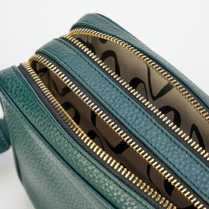 Forest Green Double Zip Camera Bag
