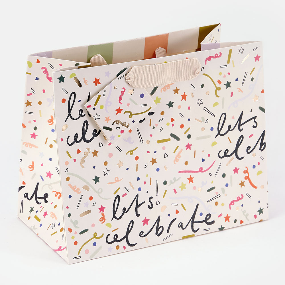 Confetti Let's Celebrate Landscape Gift Bag