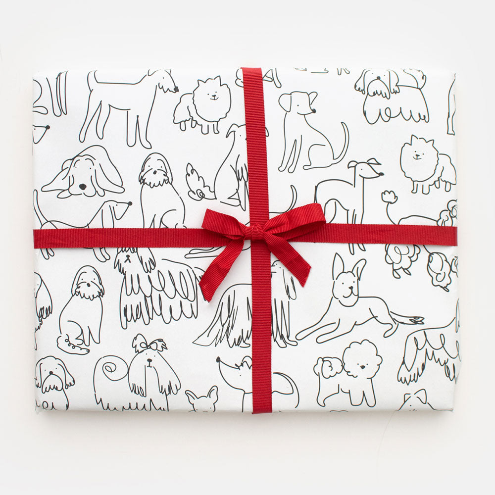 Scribbly Dogs Wrapping Paper Caroline Gardner