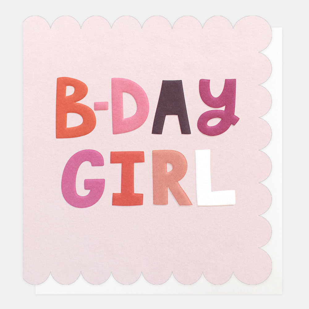 B-Day Girl Birthday Card Caroline Gardner
