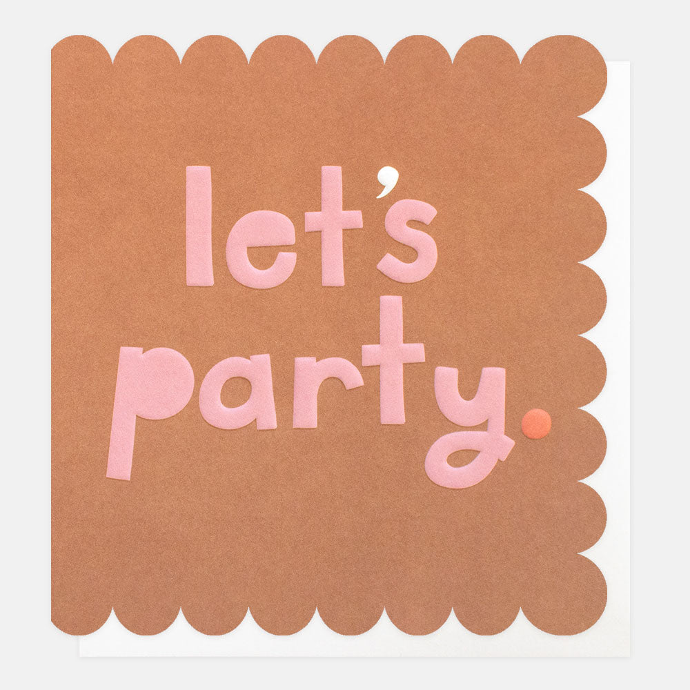 Let's party birthday Card Caroline Gardner