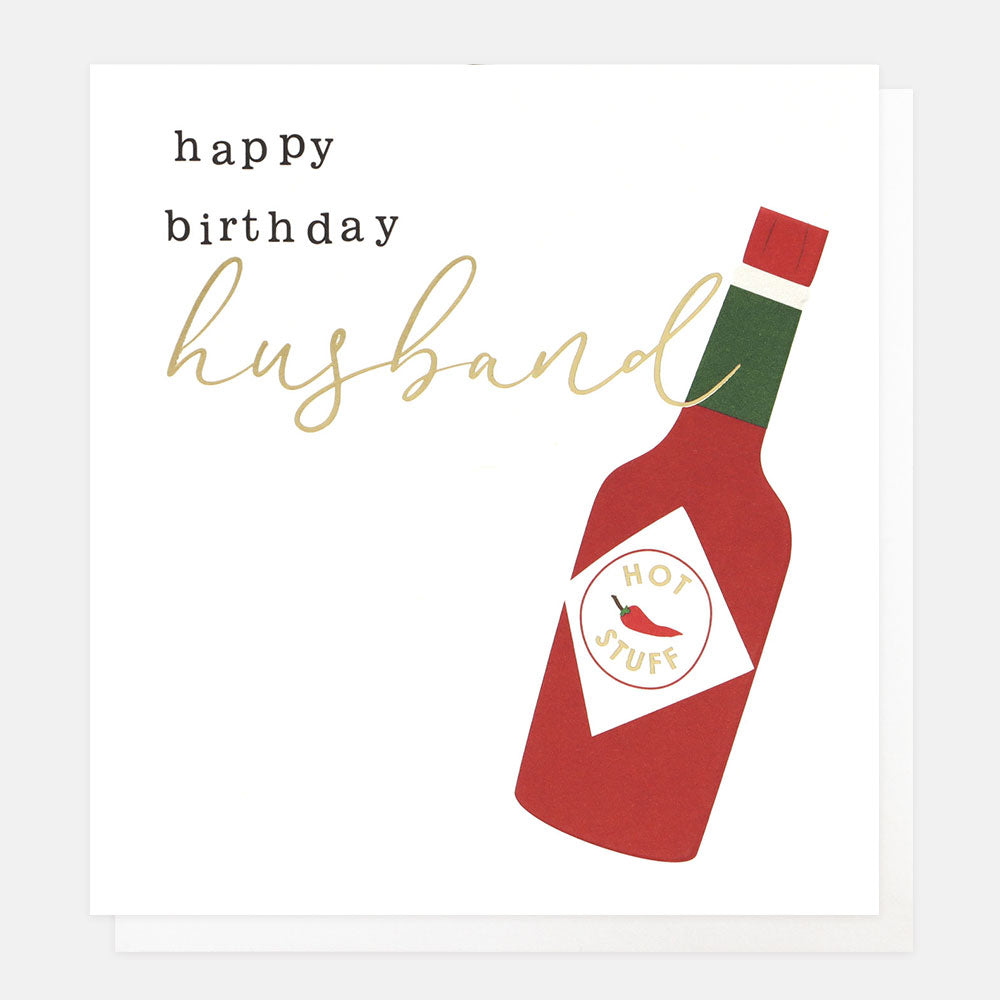 Caroline Gardner Hot Sauce Birthday Card For Husband