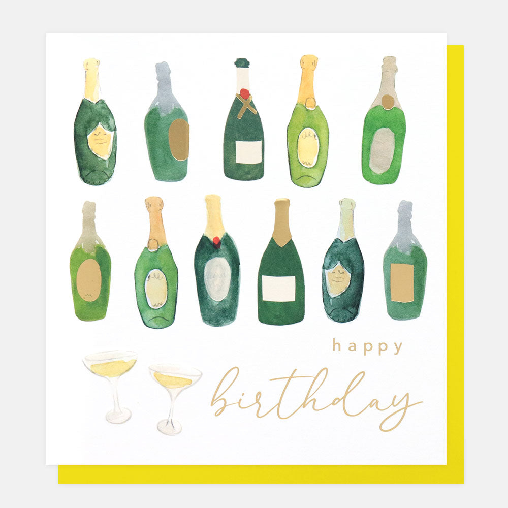 Champagne Birthday Card