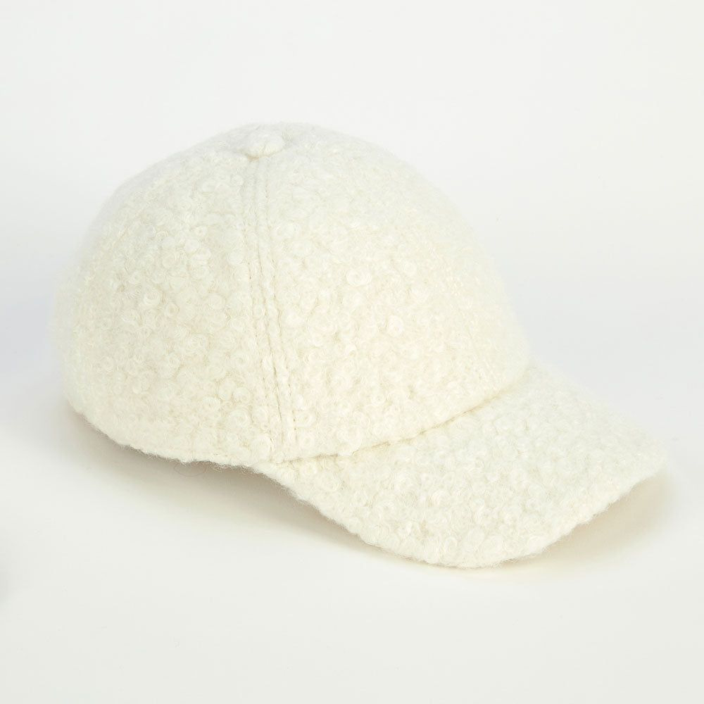 cream borg baseball cap, made in Italy by Ferruccio Vecchi
